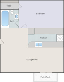 1 Bed / 1 Bath / 680 sq ft / Availability: Please Call / Deposit: $600 / Rent: $750